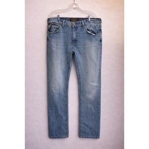 ARIAT Jeans Mens 38x34 Blue Denim Relaxed Fit Cowboy Western Workwear